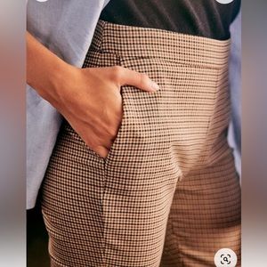 Sezane Clara Trouser Plaid size 40 8